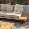 Maze - Bali Rope Weave Platform Corner Sofa Set with Large Square Coffee Table - Blythe Living