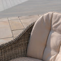 Maze - Winchester 6 Seat Round Dining Set with Heritage Dining Chairs & Woven Lazy Susan - Blythe Living