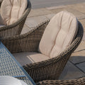 Maze - Winchester 8 Seat Oval Dining Set with Heritage Dining Chairs & Woven Lazy Susan - Blythe Living