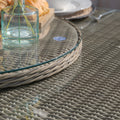 Maze - Winchester 8 Seat Oval Dining Set with Heritage Dining Chairs & Woven Lazy Susan - Blythe Living