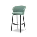 Maze - Outdoor Fabric High Zen Bar Stool - Sage Green - Blythe Living