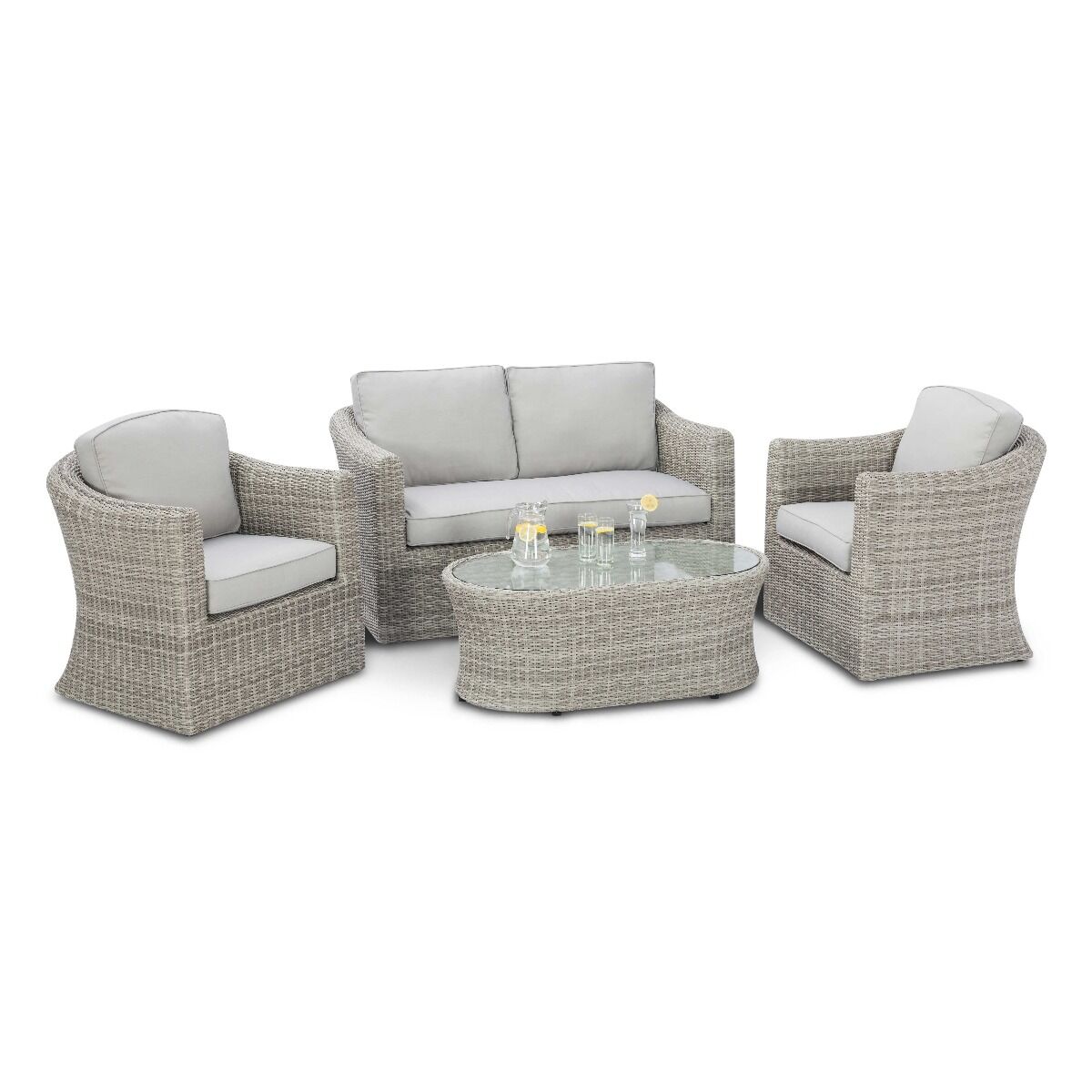 Maze - Oxford 2 Seat Rattan Sofa Set - Blythe Living