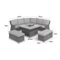 Maze - Winchester Royal Corner Rattan Dining Set with Ice Bucket & Rising Table - Blythe Living