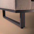 Maze - Outdoor Fabric Ethos Large Corner Group - Oatmeal With Square Coffee Table - Blythe Living