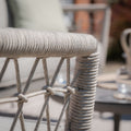 Maze - Monaco Rope Weave Lounge Set with 2 Round Coffee Tables - Cool Linen - Blythe Living