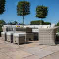 Maze - Oxford Deluxe Large Rattan Corner Dining Set with Rising Table & Armchair - Blythe Living
