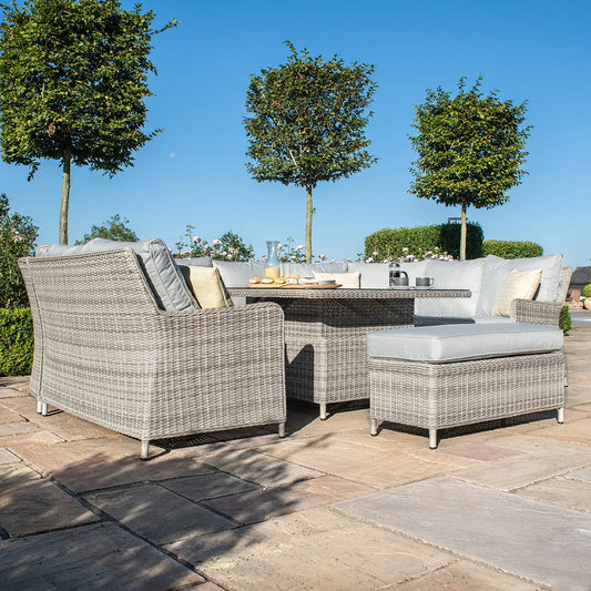 Maze - Oxford Royal U-Shaped Rattan Sofa Set with Rising Table - Blythe Living