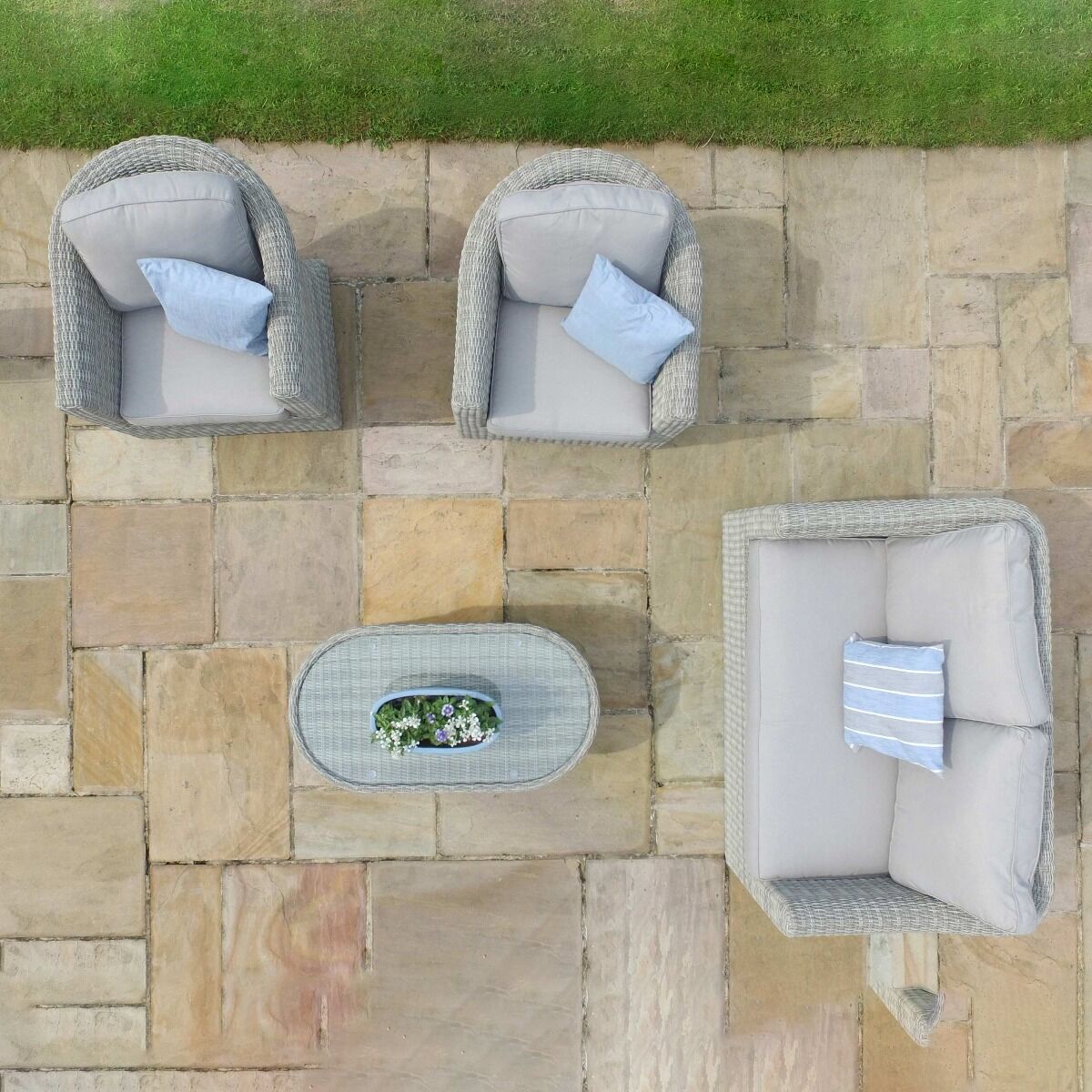 Maze - Oxford 2 Seat Rattan Sofa Set - Blythe Living