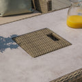 Maze - Winchester Corner Rattan Dining Set
with Ice Bucket & Rising Table - Ceramic Glass - Blythe Living