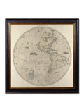 c.1660 Map of the World in Two Hemispheres - Blythe Living