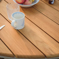 Maze - Sicily Rope Weave 6 Seat Round Pedestal Dining Set - Latte - Blythe Living