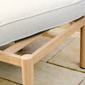 Maze - Burford 3 Seat Aluminium Sofa Dining Set
with Rising Table & Footstools - Almond - Blythe Living