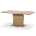 Maze - New York Wood Effect Aluminium Corner Dining Set
with Rising Table - Almond - Blythe Living