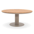 Maze - Sicily Rope Weave 6 Seat Round Pedestal Dining Set - Latte - Blythe Living