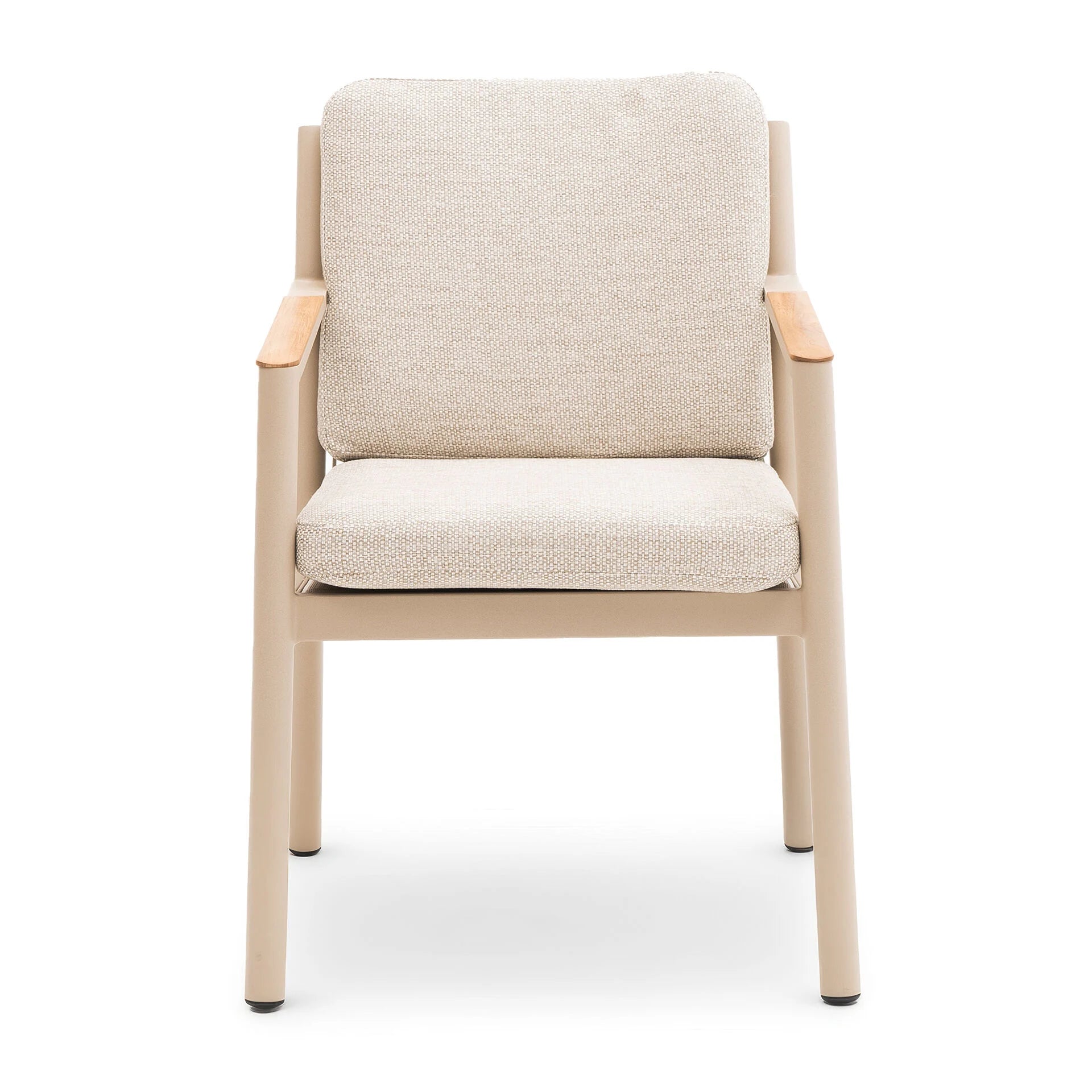 Maze - Sicily Rope Weave 6 Seat Round Pedestal Dining Set - Latte - Blythe Living