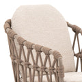 Maze - Sicily Open Rope Weave 8 Seat Rectangular Dining Set - Café - Blythe Living
