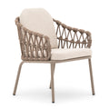 Maze - Sicily Open Rope Weave 8 Seat Rectangular Dining Set - Café - Blythe Living