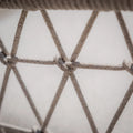 Maze - Monaco Rope Weave Small Corner Dining Set
with Square Rising Table & Footstools - Cool Linen - Blythe Living