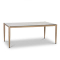 Maze - Burford 6 Seat Aluminium Rectangular Dining Set - Almond - Blythe Living