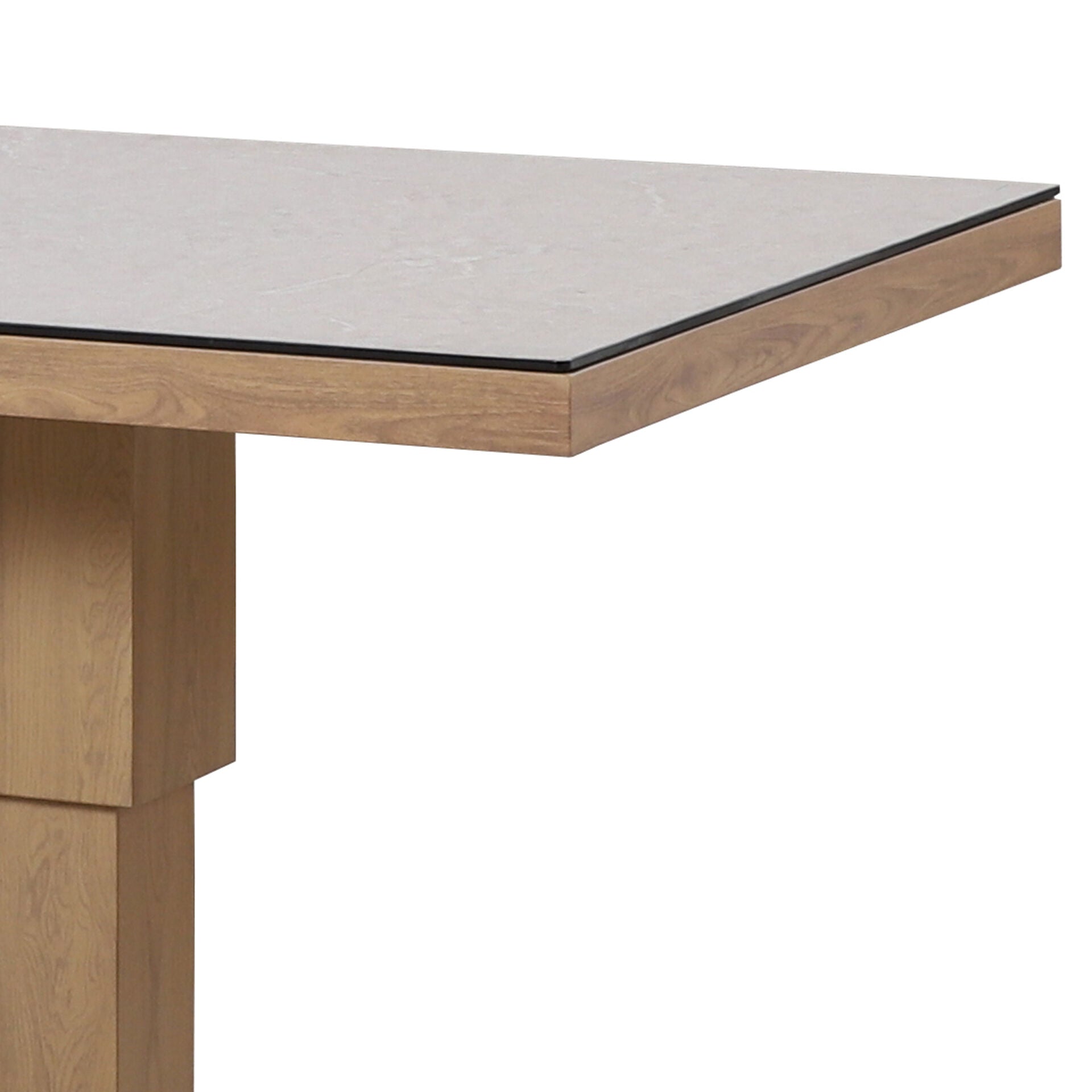 Maze - Burford 3 Seat Aluminium Sofa Dining Set
with Rising Table & Footstools - Almond - Blythe Living