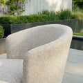Maze - Outdoor Fabric Zen 4 Seat Low Round Bar Set - Latte - Blythe Living