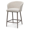 Maze - Outdoor Fabric Zen 4 Seat Low Round Bar Set - Latte - Blythe Living