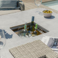 Maze - Oxford Royal U-Shaped Rattan Sofa Set
with Rising Table - Ceramic Glass - Blythe Living