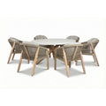 Maze - Antigua Rope Weave 6 Seat Round Dining Set - Terrazzo - Blythe Living