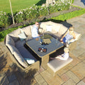 Maze - Winchester Royal U-Shaped Rattan Sofa Set with Rising Table - Blythe Living