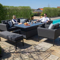 Maze - Outdoor Fabric Pulse 3 Seat Sofa Set with Rising Table - Charcoal - Blythe Living