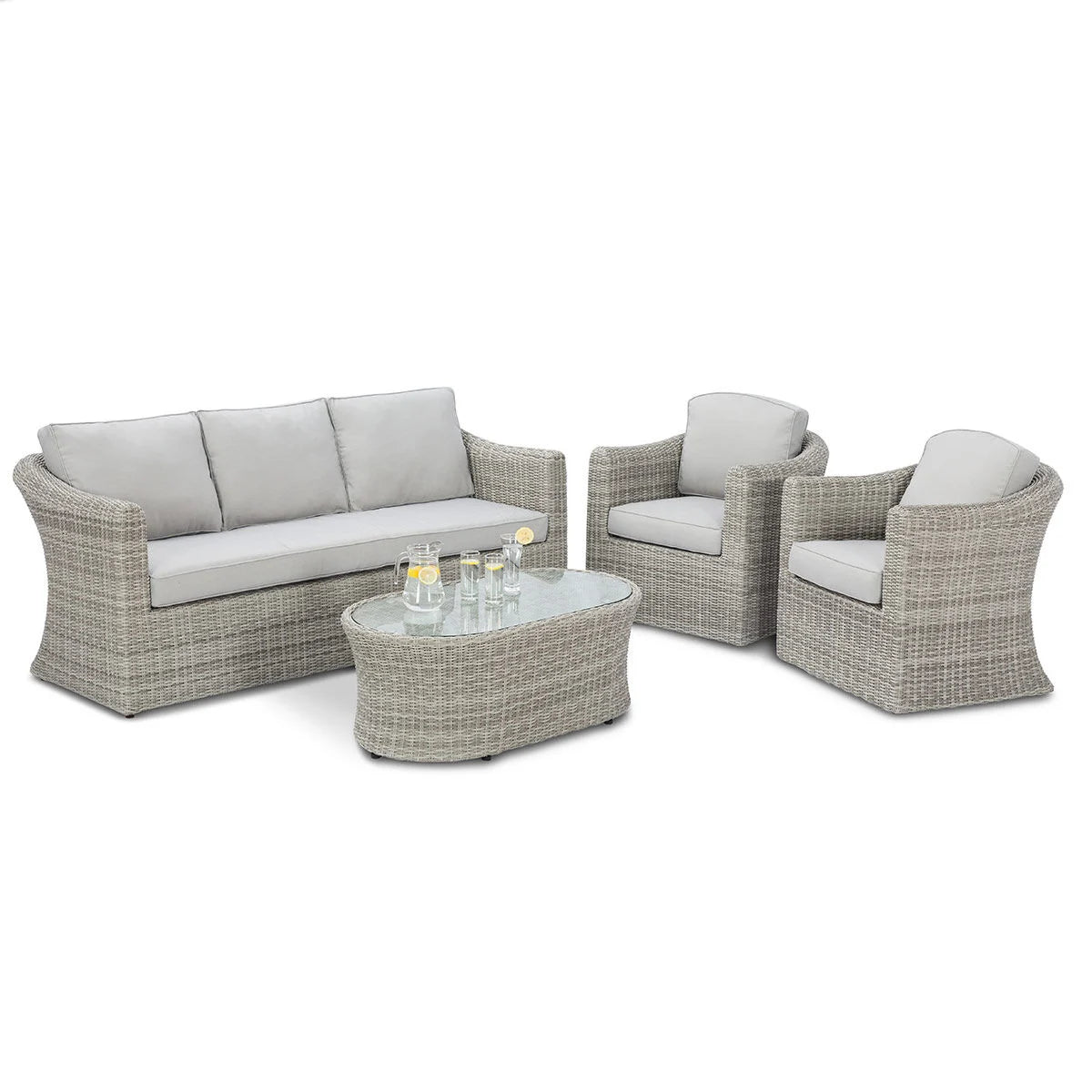 Maze - Oxford 3 Seat Rattan Sofa Set - Blythe Living