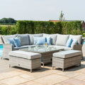Maze - Oxford Royal Rattan Corner Dining Sofa Set with Ice Bucket & Rising Table - Blythe Living
