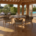 Maze - Porto Rope Weave 6 Seat Round Dining Set - Blythe Living