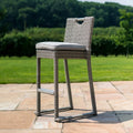 Maze - Oxford 6 Seat Round Rattan Bar Set with Ice Bucket - Blythe Living