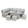 Maze - Oxford Rattan Corner Dining Set with Ice Bucket & Rising Table - Blythe Living