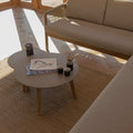 Maze - Martinique Rope Weave Corner Sofa Set with 2 Round Coffee Tables - Blythe Living