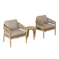 Maze - Porto Rope Weave Lounge Set with Small Round Side Table - Blythe Living