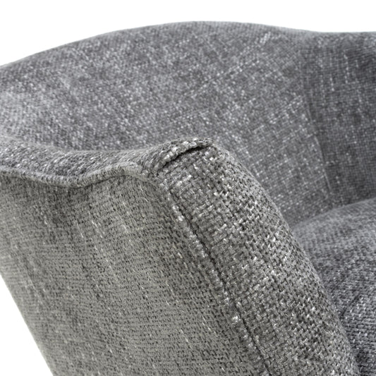 Mallory Flax Effect Grey Armchair