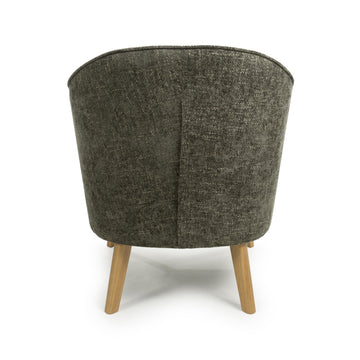 Mallory Flax Effect Green Armchair