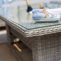Maze - Oxford Sofa Rattan Dining Set with Ice Bucket & Rising Table - Blythe Living