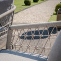 Maze - Monaco Rope Weave 6 Seat Oval Dining Set with Lazy Susan - Cool Linen - Blythe Living