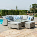 Maze - Oxford Royal Rattan Corner Dining Sofa Set with Ice Bucket & Rising Table - Blythe Living
