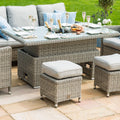 Maze - Oxford Sofa Rattan Dining Set with Ice Bucket & Rising Table - Blythe Living