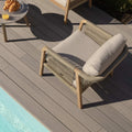 Maze - Martinique Rope Weave 3 Seat Sofa Set with 2 Lounge Armchairs & 2 Round Coffee Tables - Blythe Living