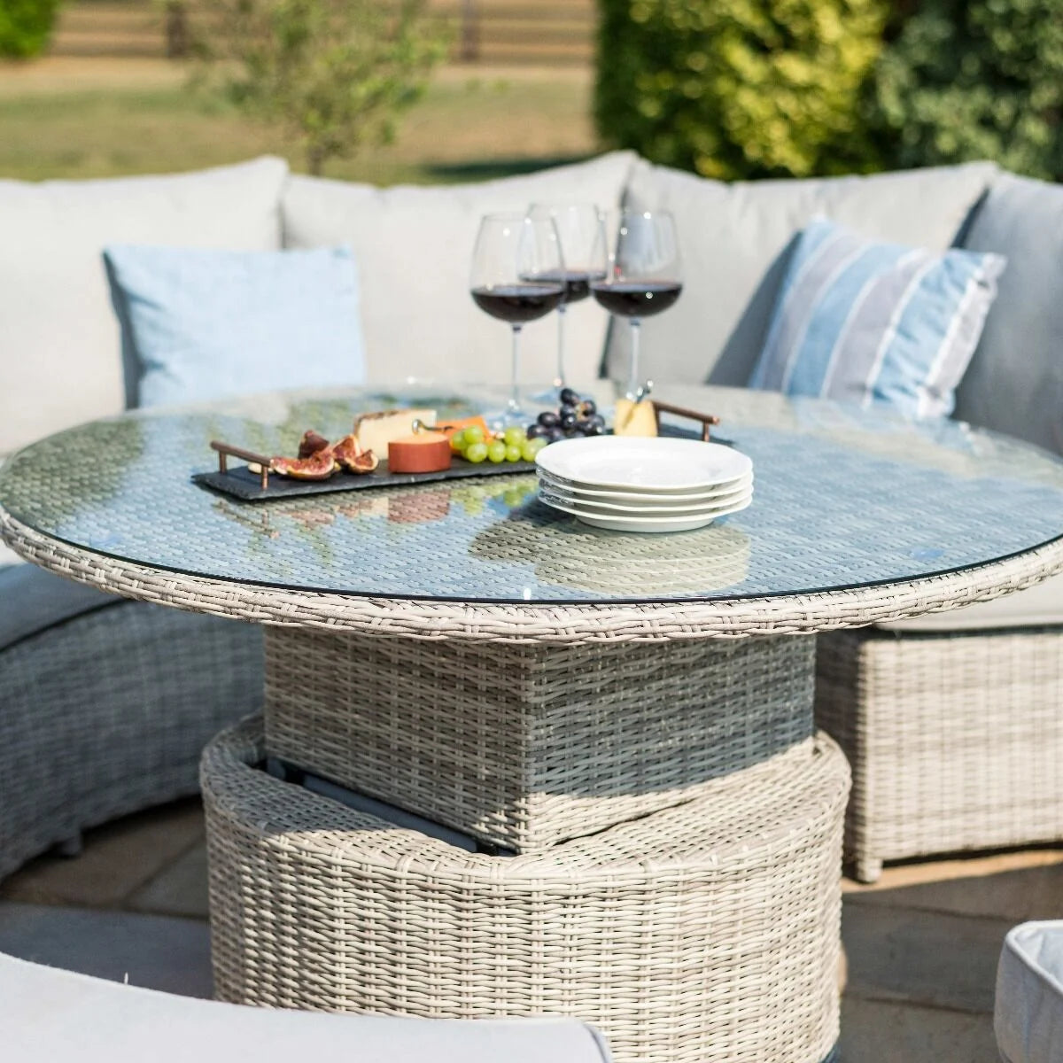 Maze - Oxford Rattan Lifestyle Suite with Rising Table - Blythe Living