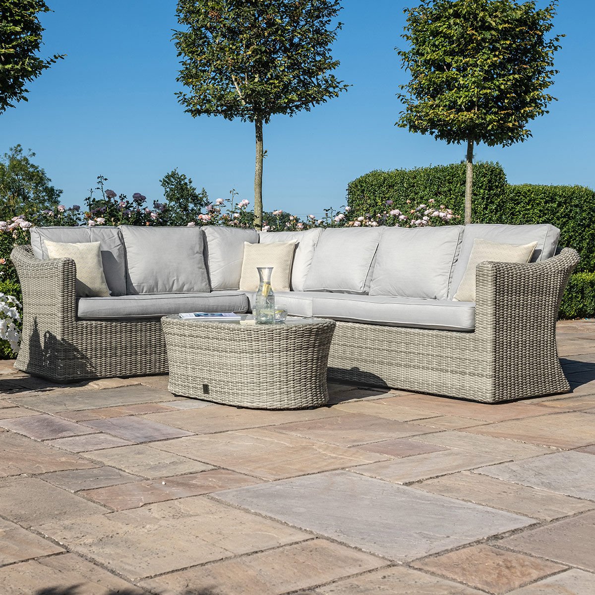 Maze - Oxford Large Rattan Corner Sofa Set - Blythe Living
