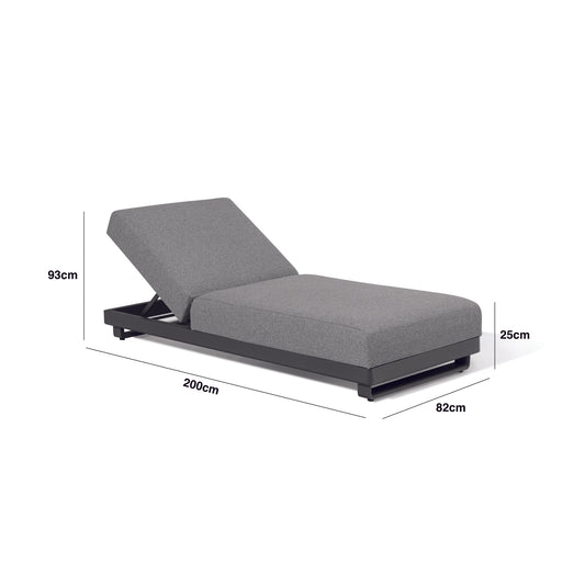 Maze - Outdoor Fabric Ibiza Sunlounger - Oatmeal - Blythe Living