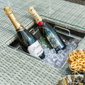 Maze - Oxford Sofa Rattan Dining Set with Ice Bucket & Rising Table - Blythe Living