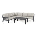 Maze - New York Aluminium Corner Sofa Set - Dove Grey - Blythe Living