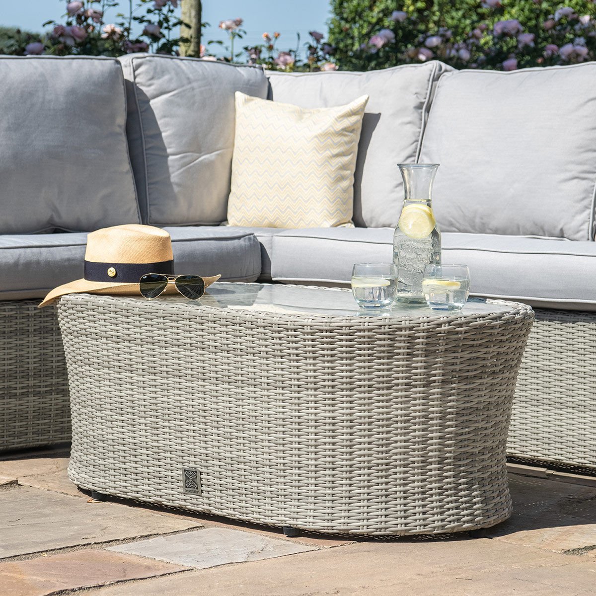 Maze - Oxford Small Rattan Corner Sofa Set - Blythe Living